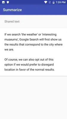 Summarize android App screenshot 0